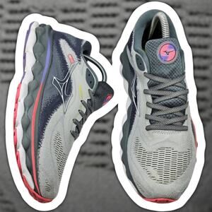 Mizuno Wave Sky 7 Pearl Blue White Womens 9 Running Shoes Sneakers